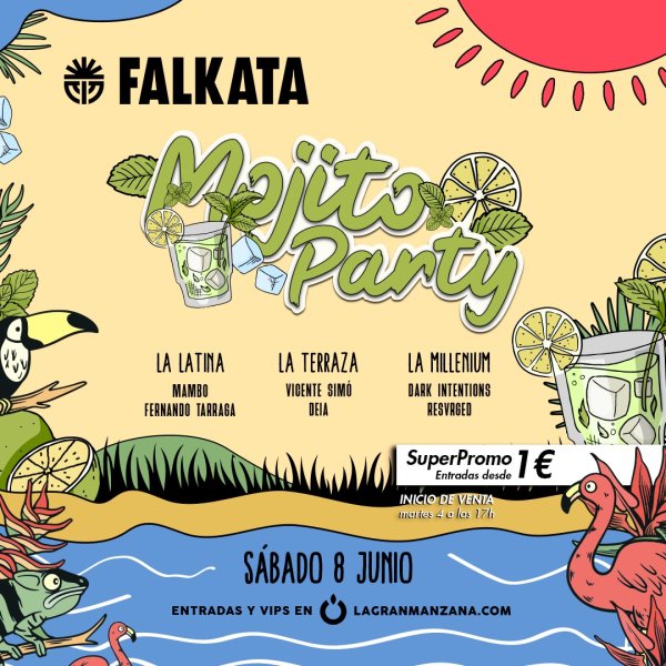 DISCOTECA FALKATA - SÁBADO 8 DE JUNIO - MOJITO PARTY