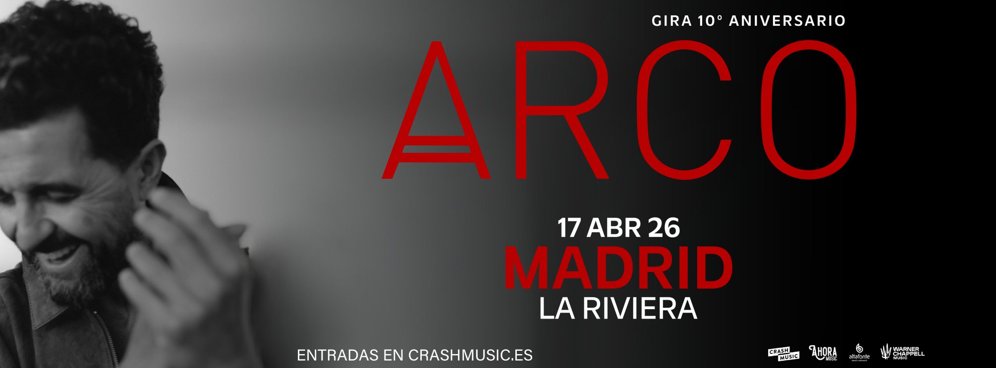 CONCIERTO ARCO - MADRID - LA RIVIERA - VIERNES 17 DE ABRIL