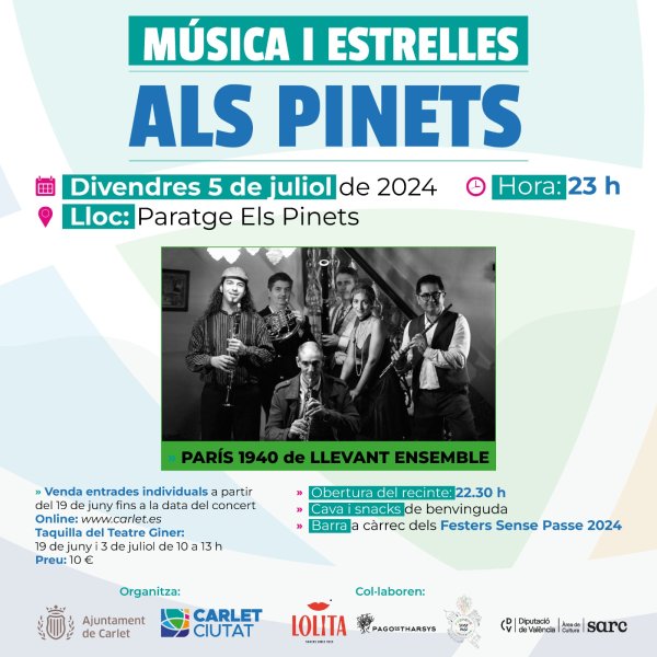 PARÍS 1940 - Música i Estrelles ALS PINETS