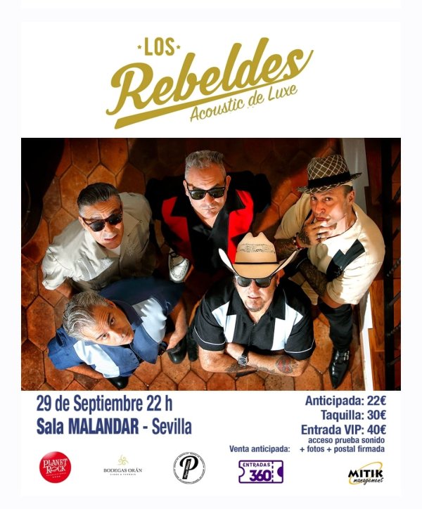 Los Rebeldes en Sala Malandar - Sevilla