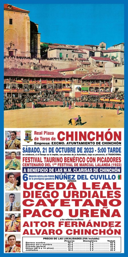 Festival Taurino edición XCIX en Chinchón