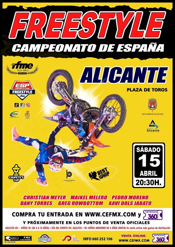 ALICANTE - RFME CAMPEONATO DE ESPAÑA DE FREESTYLE MOTOCROSS 2023