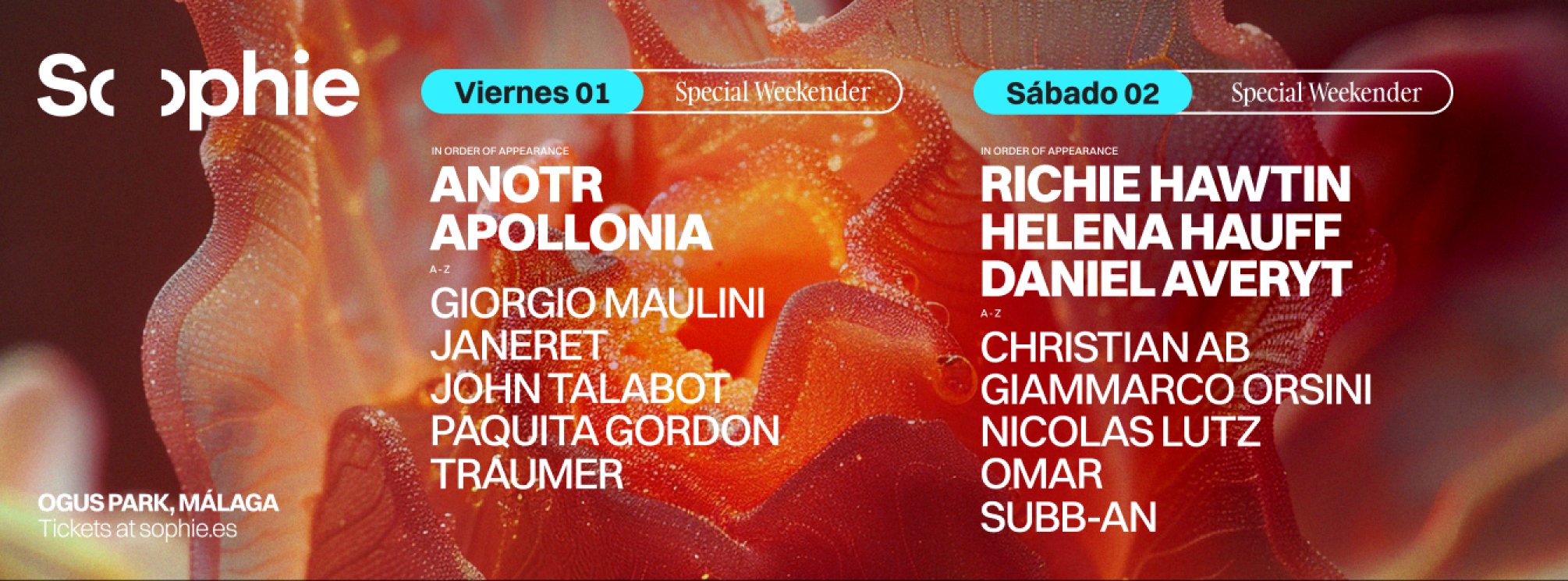 Sophie #4 (2 days) - ANOTR, Richie Hawtin, Apollonia