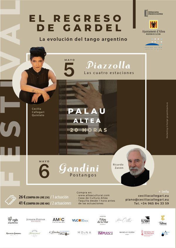 Cecilia Callegari Quinteto: Piazzolla. Las cuatro estaciones.