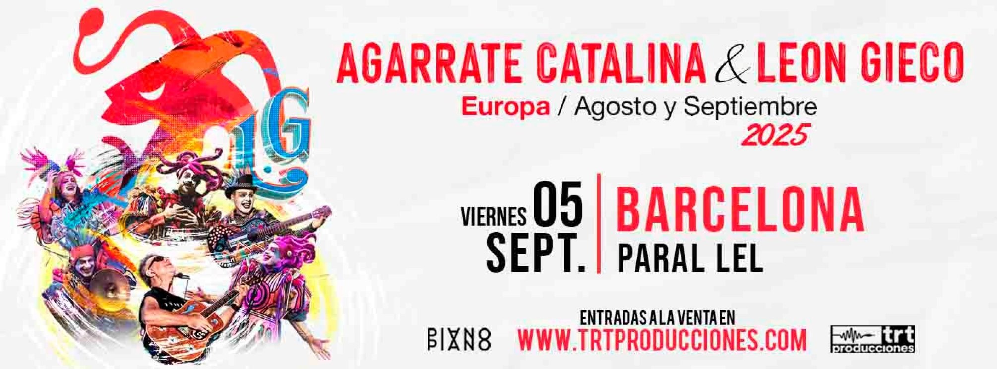 AGARRATE CATALINA & LEON GIECO en BARCELONA (SALA PARAL-LEL 62)
