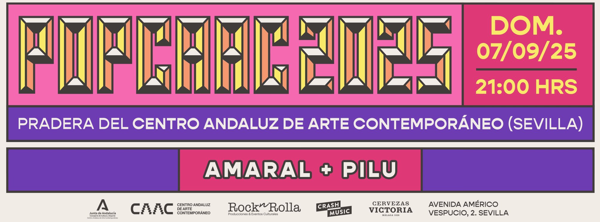 CONCIERTO DE AMARAL - SEVILLA - POP CAAC - DOMINGO 7 DE SEPTIEMBRE