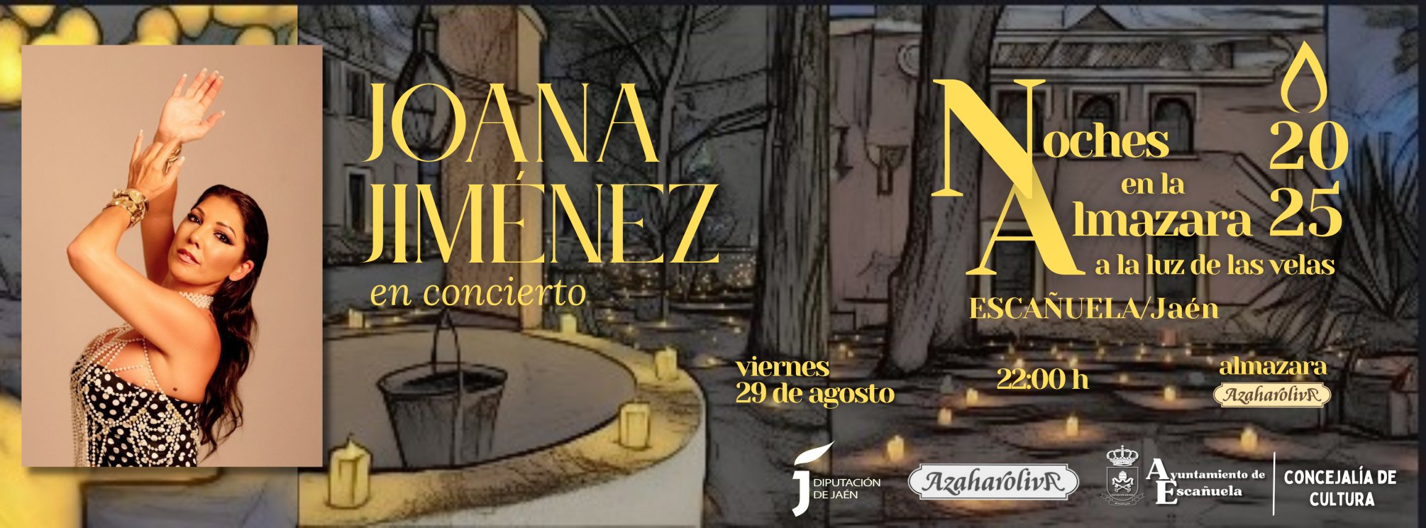 Festival Noches en la Almazara, a la luz de las velas/ JOANA JIMÉNEZ EN CONCIERTO