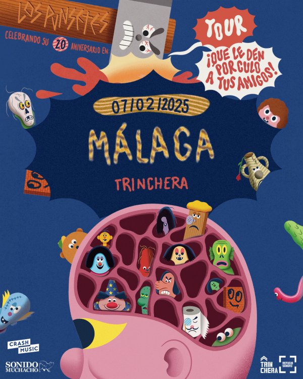 CONCIERTO LOS PUNSETES - MÁLAGA - LA TRINCHERA - VIERNES 7 DE FEBRERO