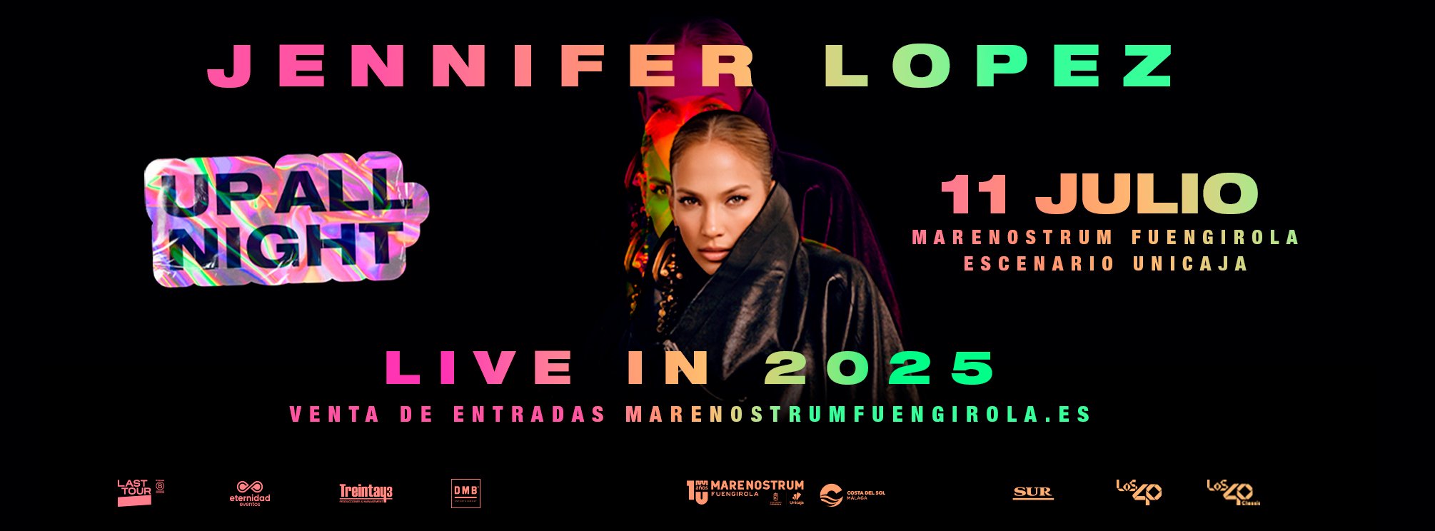 Jennifer López en Fuengirola - Up All Night Live in 2025