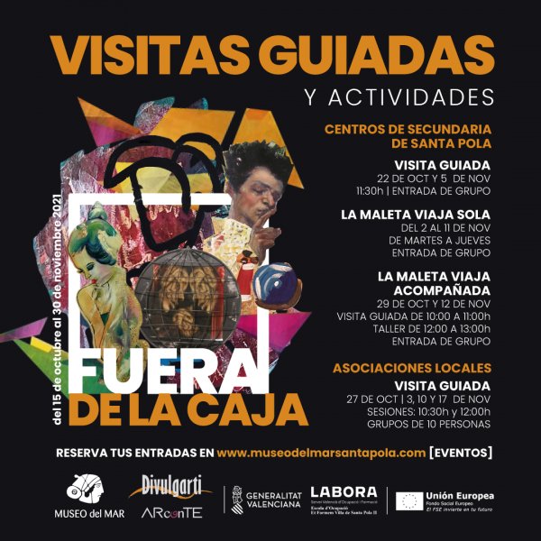 VISITA GUIADA EXPO FUERA DE LA CAJA PARA ASOCIACIONES DE SANTA POLA