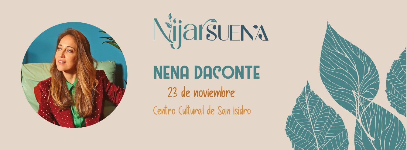 Imagen CONCIERTO DE NENA DACONTE - NIJAR - CC. DE SAN ISIDRO- SÁBADO 23 DE NOVIEMBRE