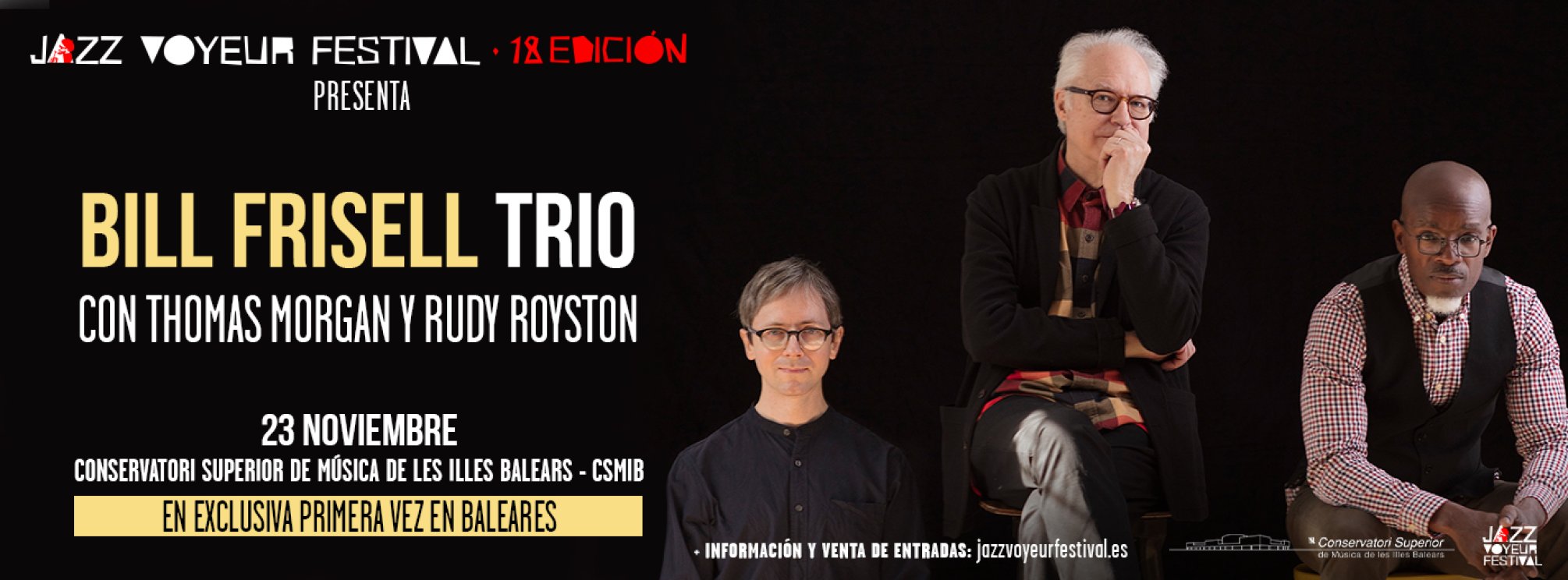 BILL FRISELL TRÍO CON THOMAS MORGAN Y RUDY ROYSTON - JVF 2025