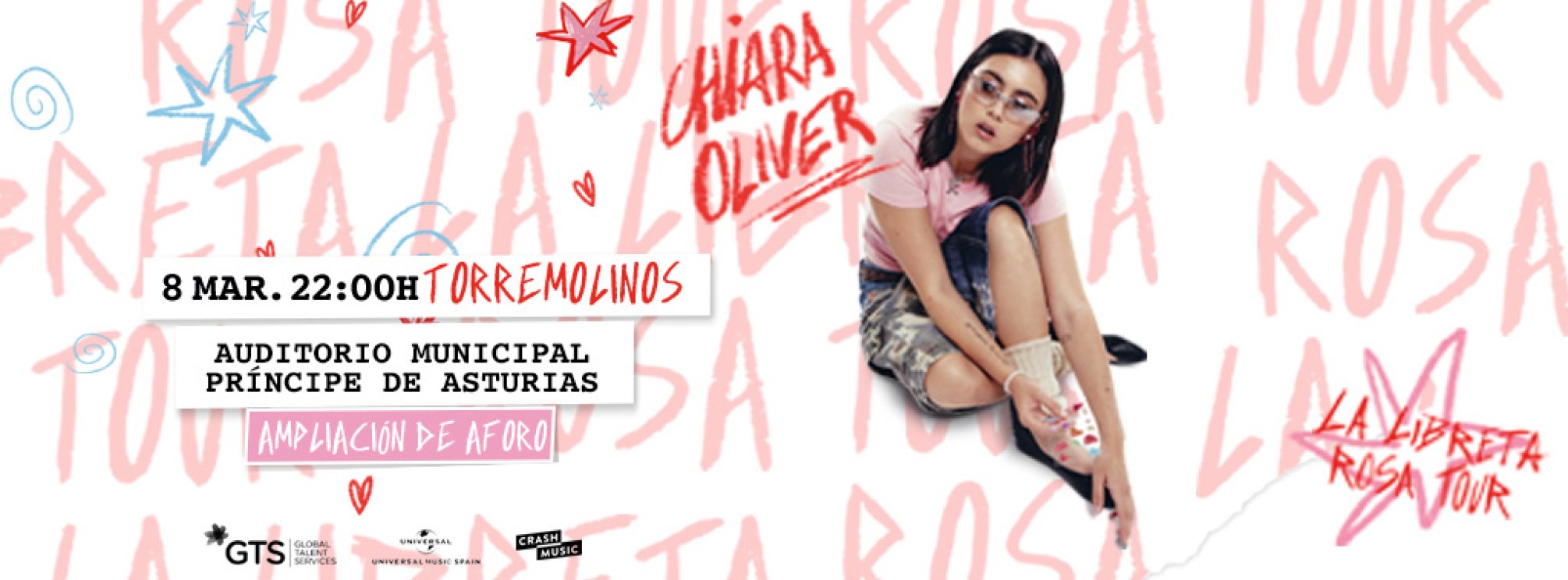 Imagen CONCIERTO DE CHIARA - MÁLAGA - AUDITORIO MUNICIPAL PRÍNCIPE DE ASTURIAS - SÁBADO 8 DE MARZO 2025