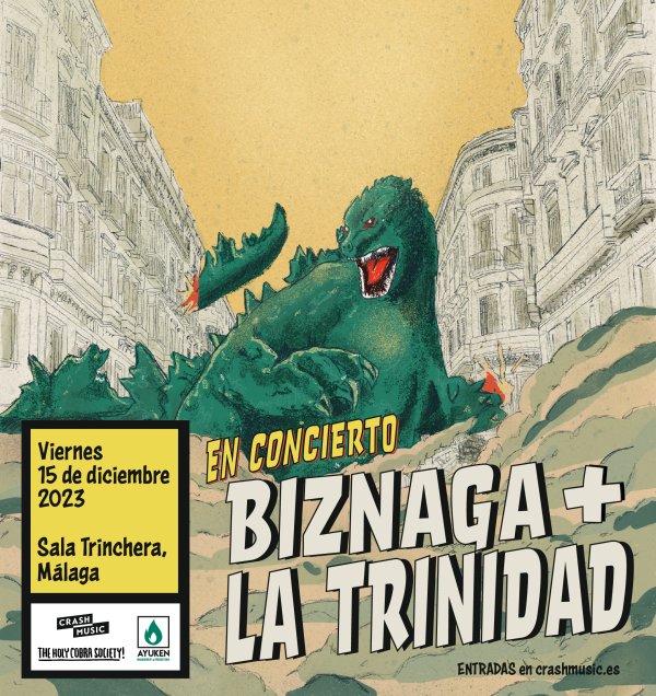 CONCIERTO BIZNAGA+LATRINIDAD - MÁLAGA - LA TRINCHERA - VIERNES 15 DE DICIEMBRE
