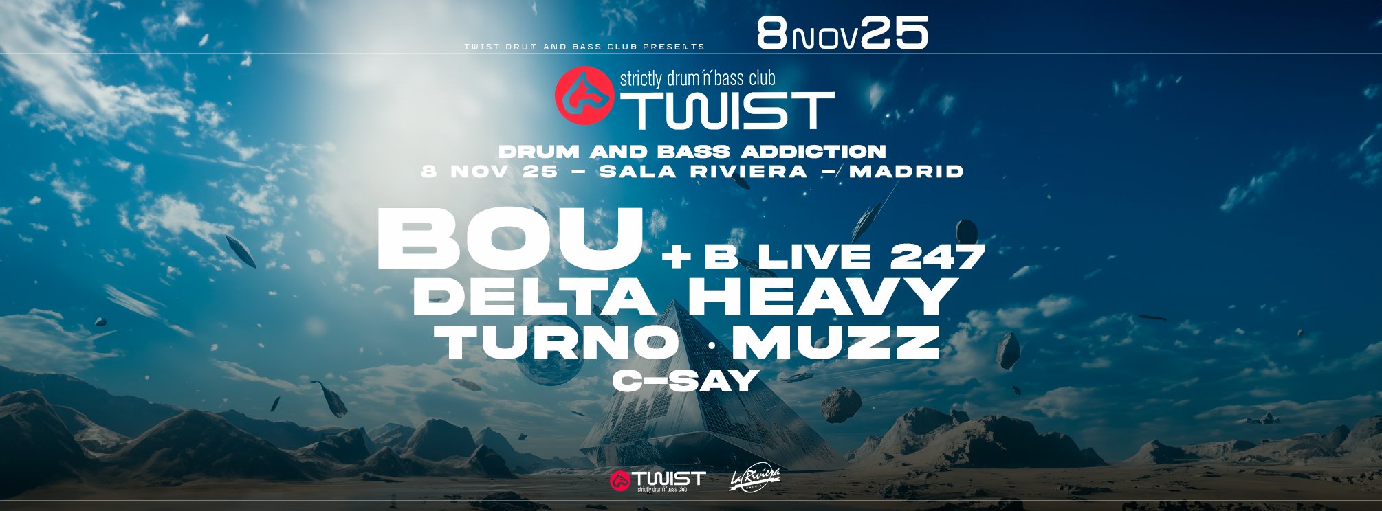 Bou & Delta Heavy & Turno & Muzz @ La Riviera | D&B Addiction