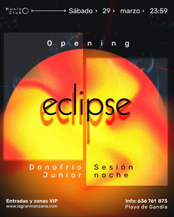 ECLIPSE | SÁBADO 29 MARZO