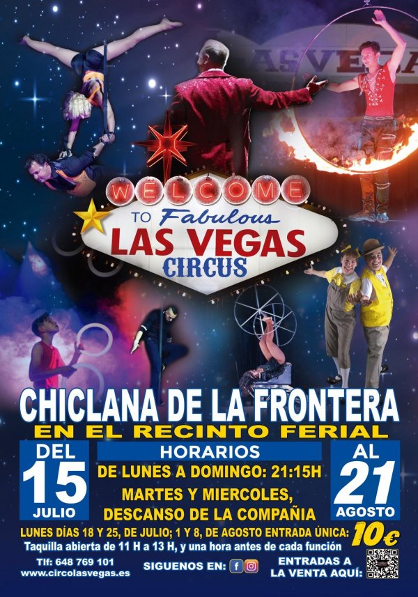 Fabulous Las Vegas circus en Chiclana de la Frontera
