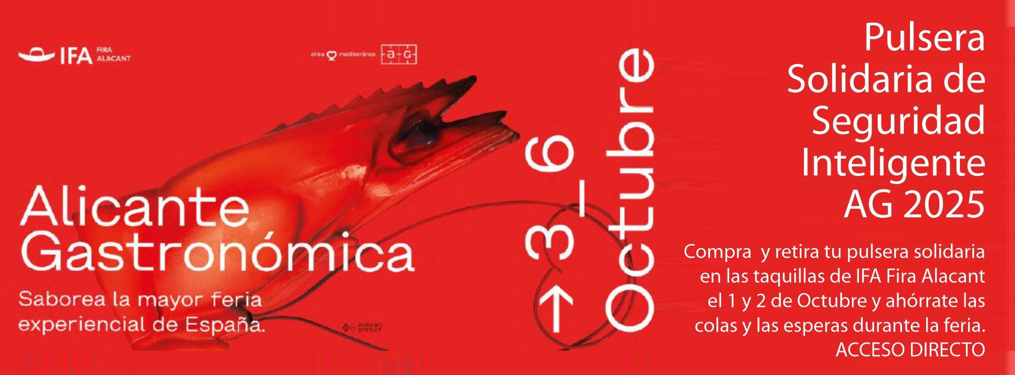 COMPRA Y RETIRADA ANTICIPADA DE PULSERAS SOLIDARIAS EN IFA FIRA ALACANT EL 1 Y 2 DE OCTUBRE 2025