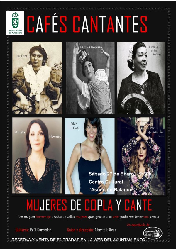 CAFÉS CANTANTES .Mujeres de copla y cante.
