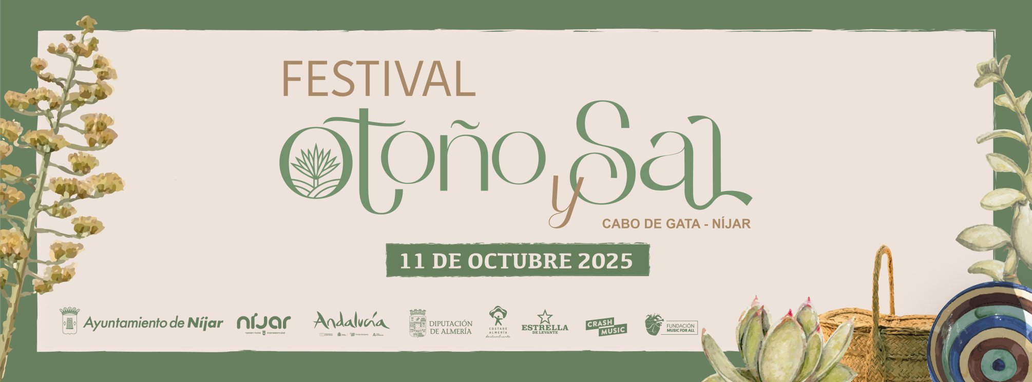 ENTRADA FESTIVAL OTOÑO Y SAL - RODALQUILAR - SÁBADO, 11 DE OCTUBRE 2025