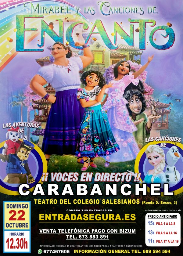Mirabel y las canciones de Encanto en Carabanchel