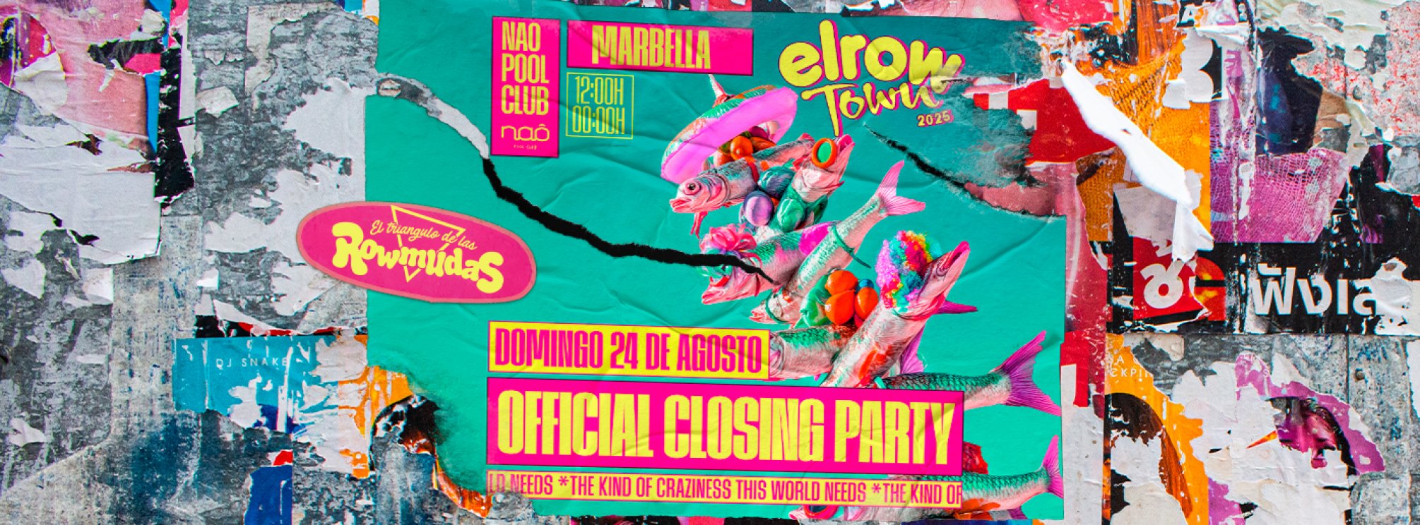 closing Party elrow Town Marbella NAO Pool Club 2025