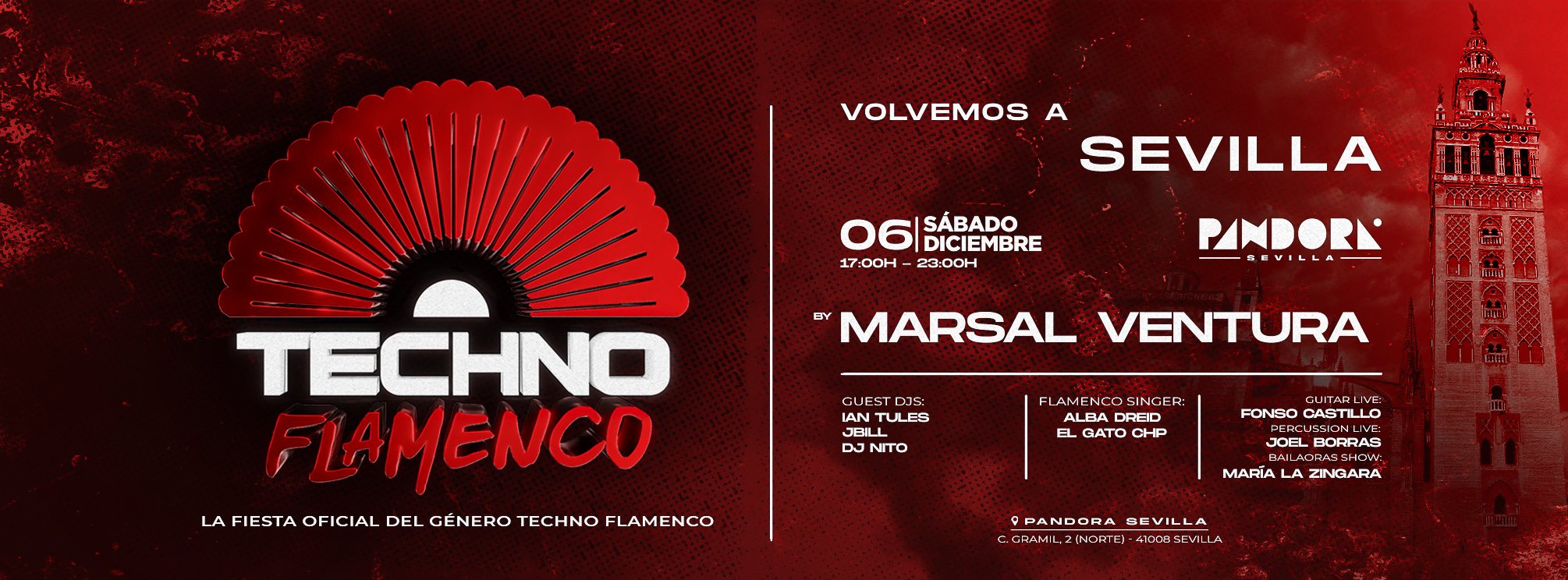 TECHNO FLAMENCO PANDORA SEVILLA | 6 de DICIEMBRE
