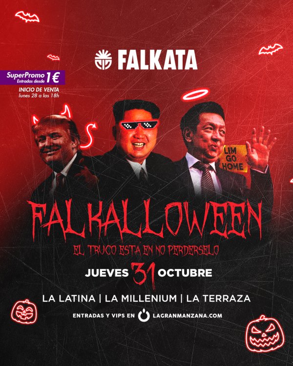 DISCOTECA FALKALLOWEEN - JUEVES 31 DE OCTUBRE