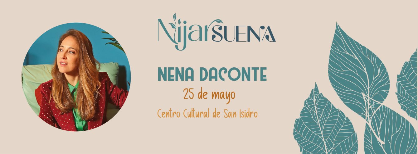Imagen CONCIERTO DE NENA DACONTE - NIJAR - CC. DE SAN ISIDRO- SÁBADO 25 DE MAYO