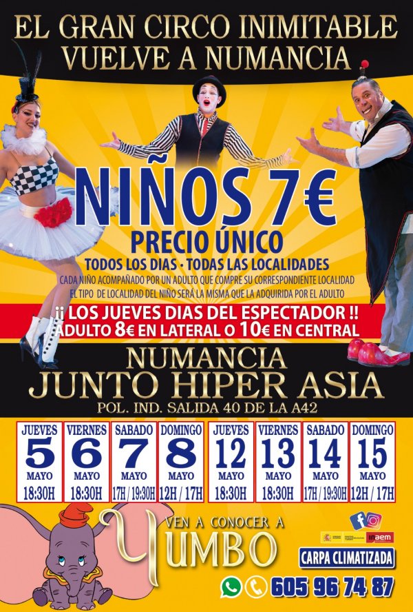 Circo Inimitable en Numancia de la Sagra