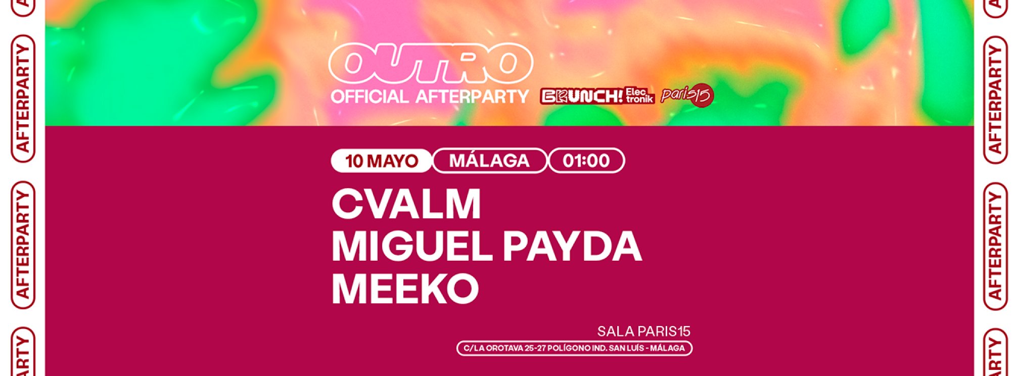 AFTER PARTY OFICIAL 10 DE MAYO - SALA PARIS 15
