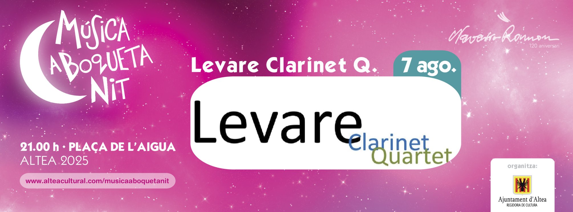 Levare Clarinet Quartet - Música a Boqueta Nit - Altea 2025