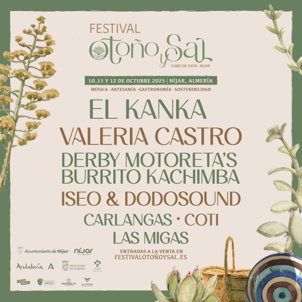 ENTRADA FESTIVAL OTOÑO Y SAL - RODALQUILAR - SÁBADO, 11 DE OCTUBRE 2025