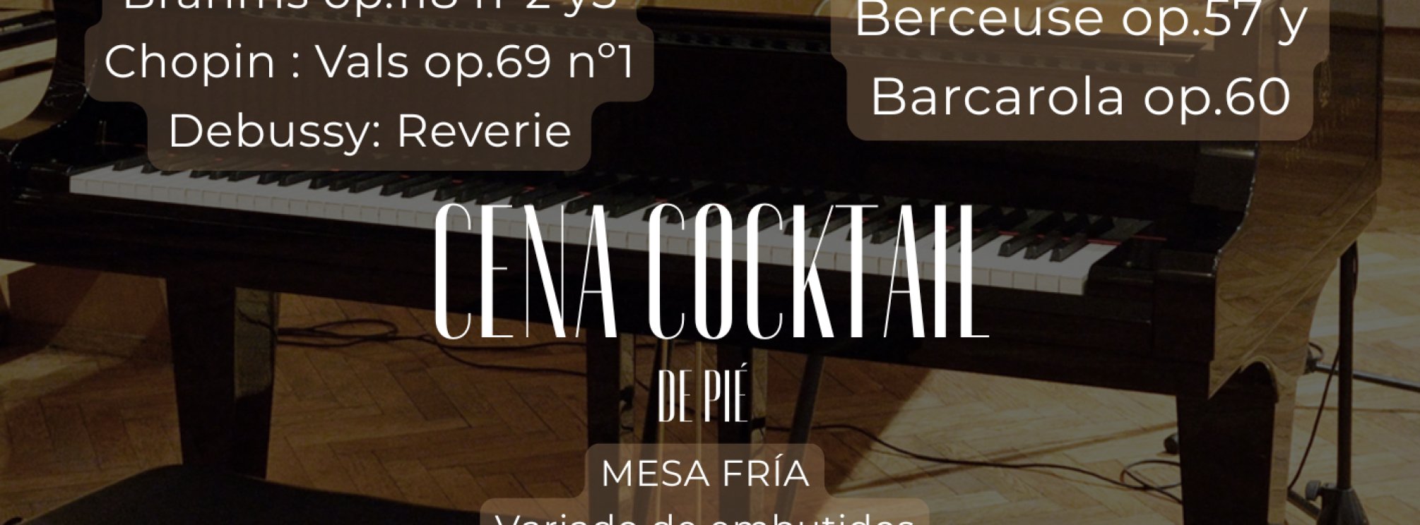 Cena y Piano en Patioh!