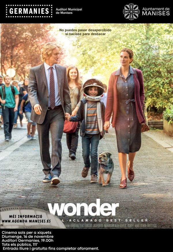 Especial cinema xiquets: Wonder