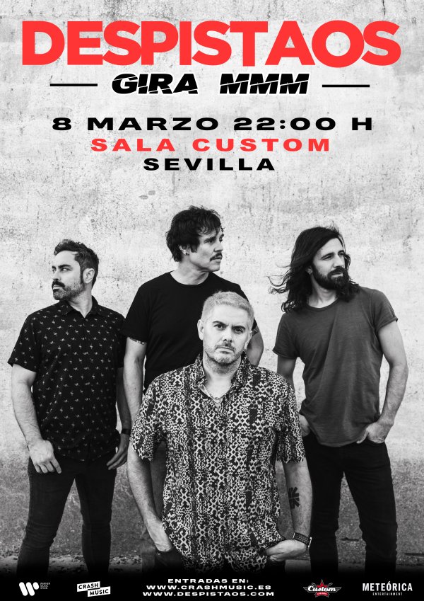 CONCIERTO DE DESPISTAOS - SEVILLA - SALA CUSTOM -  SÁBADO 8 DE MARZO