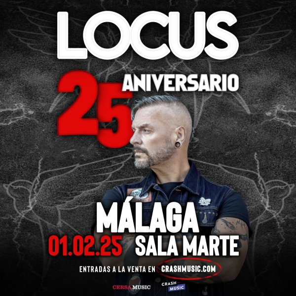 CONCIERTO LOCUS - MÁLAGA - MARTE - SÁBADO 1 DE FEBRERO