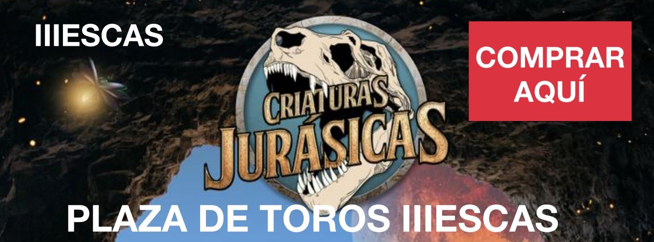 Criaturas Jurásicas en Plaza de Toros CUBIERTA de Illescas
