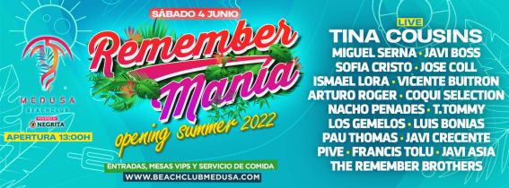Medusa Beach Club - REMEMBER MANIA