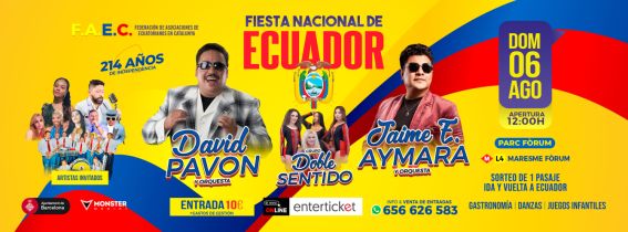 Fiesta Nacional de Ecuador en Barcelona