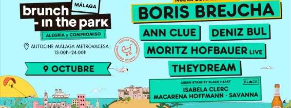 Brunch -In the Park #5 Málaga · Boris Brejcha, Ann Clue, Deniz Bul y más