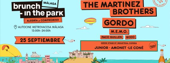 Brunch -In the Park #3 Málaga · The Martinez Brothers, Gordo, MEMO Live, Junior y más artistas