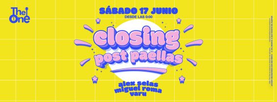 SALA THE ONE | POST PBF | 17 de junio | CLOSING PARTY
