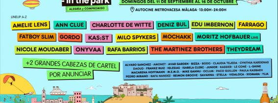 ABONO Brunch -In the Park Málaga · 11 + 18 + 25 SEPTIEMBRE + 2 + 9 + 16 OCTUBRE