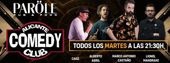 Martes de “ALICANTE COMEDY CLUB” | PARÖLE PUB