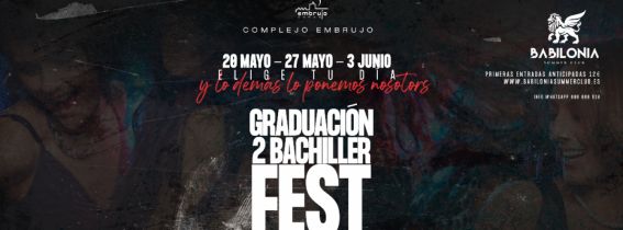 Discoteca Babilonia Granada - Graduaciones 2º Bachiller