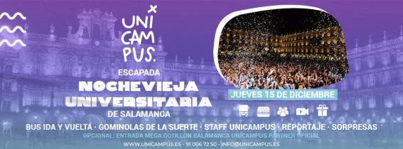 Escapada Nochevieja Universitaria Salamanca 2022