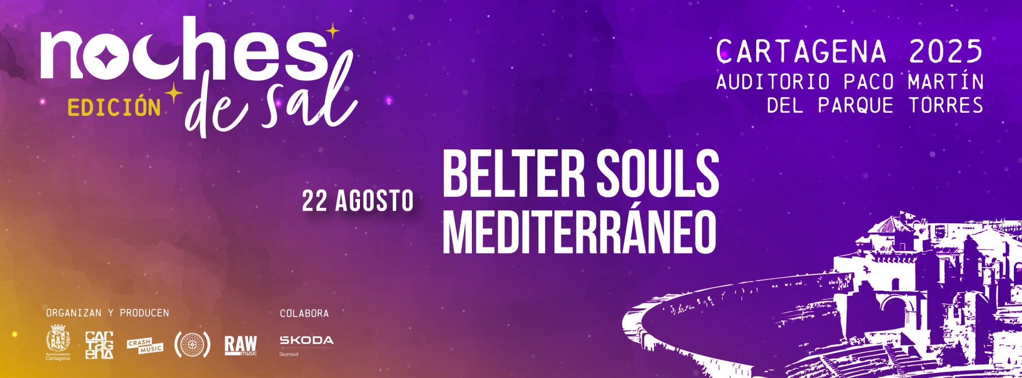 ESPECTÁCULO DE BELTER SOULS MEDITERRÁNEO - CARTAGENA - NOCHES DE SAL - VIERNES 22 DE AGOSTO