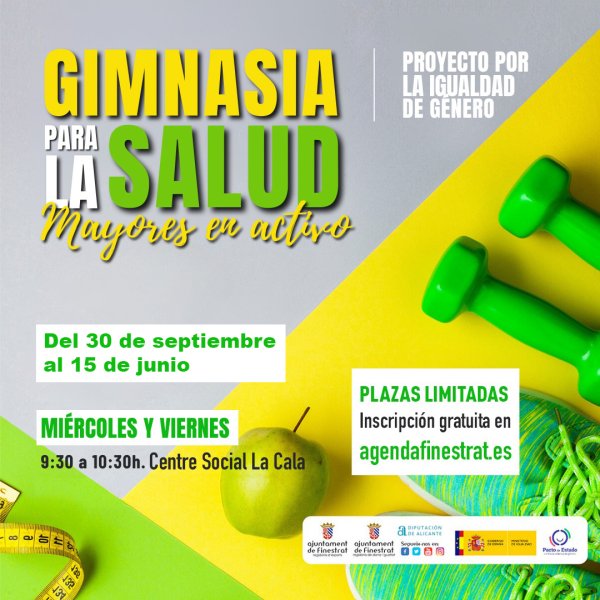 GIMNASIA PARA LA SALUD, MAYORES EN ACTIVO EN LA CALA DE FINESTRAT