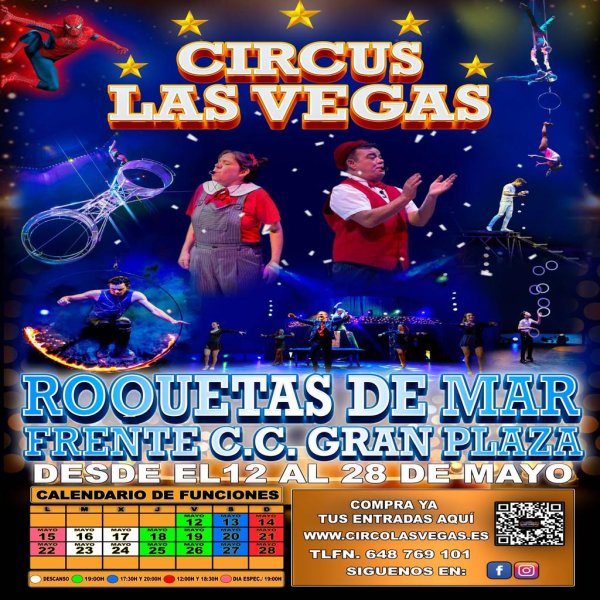 Fabulous Las Vegas circus en Roquetas de Mar